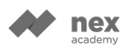 Logotipo de Nex Academy Gris